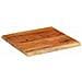 Piano Tavolo 80x80x3,8 Cm Quadrato Massello Acacia Bordi Vivi - Foto miniatura 2