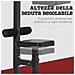 Stazione Fitness Pull Down Da Casa Con Panca E Cavo Regolabile, In Acciaio 107x120x190cm Nero - Foto miniatura 3