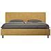 Letto Contenitore Imbottito 180x190 Microfibra Ocra Adele - Foto miniatura 1