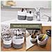 Vivere Boho Desk Organiser Set Di 2 Pezzi Bianco Grigio Multifunzionale. - Foto miniatura 4