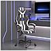 Sedia da Gaming Girevole Nero e Bianco in Similpelle - Foto miniatura 4