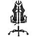 Sedia da Gaming Girevole Nero e Bianco in Similpelle - Foto miniatura 6