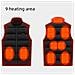 Gilet Riscaldante Con 9 Zone Di Riscaldamento Nero 4xl - Foto miniatura 2