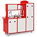 Cucina Giocattolo per Bambini in MDF 84x31x89 cm Rossa - Foto miniatura 4