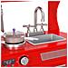 Cucina Giocattolo per Bambini in MDF 84x31x89 cm Rossa - Foto miniatura 10