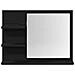 Specchio da Bagno Rovere Nero 60x10,5x45 cm Legno Multistrato - Foto miniatura 6