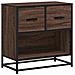 Comodino Rovere Marrone 60x31x60 Cm Legno Multistrato E Metallo - Foto miniatura 2