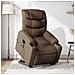 Poltrona Alzapersona Massaggiante Elettrica Marrone Tessuto - Foto miniatura 1