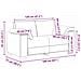 Divano Loveseat in Lino da 120 cm - Foto miniatura 9