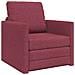 Sofa Letto 2-in-1 Rosso Borgogna 74x77x81 cm Tessuto - Foto miniatura 1