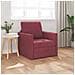 Sofa Letto 2-in-1 Rosso Borgogna 74x77x81 cm Tessuto - Foto miniatura 2