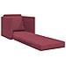 Sofa Letto 2-in-1 Rosso Borgogna 74x77x81 cm Tessuto - Foto miniatura 4