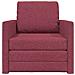 Sofa Letto 2-in-1 Rosso Borgogna 74x77x81 cm Tessuto - Foto miniatura 5