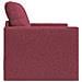 Sofa Letto 2-in-1 Rosso Borgogna 74x77x81 cm Tessuto - Foto miniatura 6