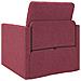 Sofa Letto 2-in-1 Rosso Borgogna 74x77x81 cm Tessuto - Foto miniatura 7