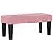 Letto con Rete A Molla con Materasso & Panchina Rosa 80x200 cm Velluto - Foto miniatura 6