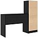 Scrivania con stoccaggio Quercia nera Legno ingegnerizzato - Foto miniatura 8