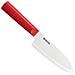 Coltello Santoku Con Lama In Ceramica Rossa Da 14 Cm - Tk-140wh-rd - Foto miniatura 1