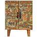 Credenza Intagliata a Mano 55x30x75 cm Legno Massello Recupero - Foto miniatura 4