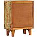 Credenza Intagliata a Mano 55x30x75 cm Legno Massello Recupero - Foto miniatura 5