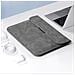Custodia Universale Per Laptop 15/16 Pollici Con Supporto - Pelle Pu Grigia - Foto miniatura 6