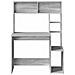 Scrivania Mensole Grigio Sonoma 100x45x140 cm Legno Multistrato - Foto miniatura 4