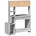 Scrivania Mensole Grigio Sonoma 100x45x140 cm Legno Multistrato - Foto miniatura 6