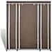 Armadio In Tessuto Con Scomparti E Aste 45x150x176 Cm Marrone - Foto miniatura 1