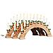 Arco di Candele di Natale con 10 Candele LED 3 pcs Marrone - Foto miniatura 1