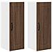 Pensile cucina con porta 2 pcs Rovere Marrone 30 x 31 x 80 cm - Foto miniatura 1