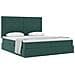 Letto con Contenitore Verde Scuro 180 x 200 cm Velluto - Foto miniatura 3