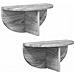 Scaffale da parete 2 pcs Grigio Sonoma 38 x 19 x 19 cm - Foto miniatura 1