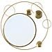 Specchio Con Cornice Luna 3-oro-metallo-90x3x83 Cm - Foto miniatura 1
