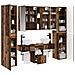 Set di mobili per il bagno 6 pcs Legno antico - Foto miniatura 3