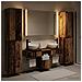Set di mobili per il bagno 6 pcs Legno antico - Foto miniatura 4