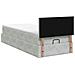 Letto ottomano con materasso Grigio Chiaro 80 x 200 cm Velluto - Foto miniatura 9