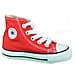 All Star Scarpe Sportive Bambino Rosse Tela Lacci 7j232c numero 25 - Foto miniatura 3