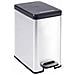 Pattumiera A Pedale Sottile Deco 25 L Argento 240639 - Foto miniatura 1