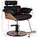 Gabbiano Poltrona Da Barbiere In Similpelle Florencja - Foto miniatura 5
