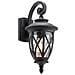 Lanterna Da Parete Per Esterno 1 Luce, Nero Strutturato, Ip44, E27 - Foto miniatura 1