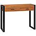 Scrivania con 2 Cassetti 100x40x75 cm in Legno di Teak - Foto miniatura 1
