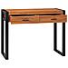 Scrivania con 2 Cassetti 100x40x75 cm in Legno di Teak - Foto miniatura 2
