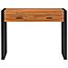 Scrivania con 2 Cassetti 100x40x75 cm in Legno di Teak - Foto miniatura 3