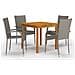 Set Mobili da Pranzo per Giardino 5 pz Grigio - Foto miniatura 1