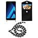 Catena Di Telefoni Cellulari Compatibile Con Samsung Galaxy A5 2017 In Nero Camouflage - Coperchio Protettivo In Silicone Con Anelli D'argento, Cinturino In Corda E Custodia Staccabile - Foto miniatura 7