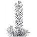 Albero Natale Artificiale Sottile A Metà Supporto Argento 150cm - Foto miniatura 5
