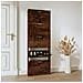 Scarpiera Rovere Fumo 59x17x169 Cm In Legno Multistrato - Foto miniatura 1