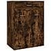 Scarpiera Rovere Fumo 60x35x84 Cm In Legno Multistrato - Foto miniatura 2