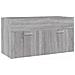 Set Mobili Da Bagno 2 Pz Grigio Sonoma In Legno Multistrato - Foto miniatura 2