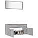 Set Mobili Da Bagno 2 Pz Grigio Sonoma In Legno Multistrato - Foto miniatura 5